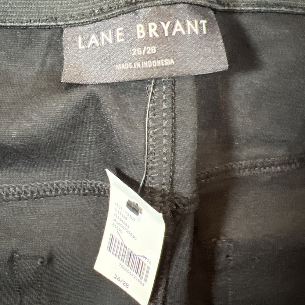 LANE BRYANT High Rise Leggings Black‎ Stretch Jegging Black Size 26/28 NWT - Picture 6 of 9